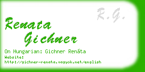 renata gichner business card